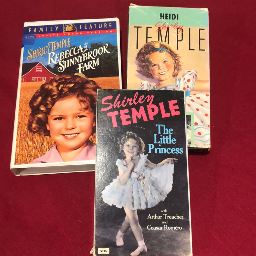 ❣️3 VHS SHIRLEY TEMPLE CLASSICS ❣️